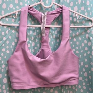 ALO Yoga Women's Lavender Racerback Sports Bra